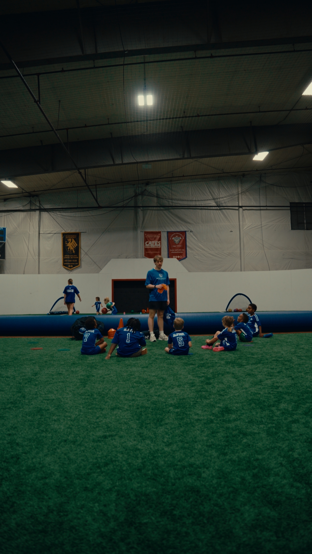 Lil Kickers young players on turf